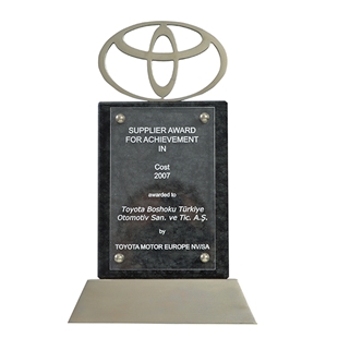 Supplier Award For Achievement in Cost   Toyota Motor Europe 2007
